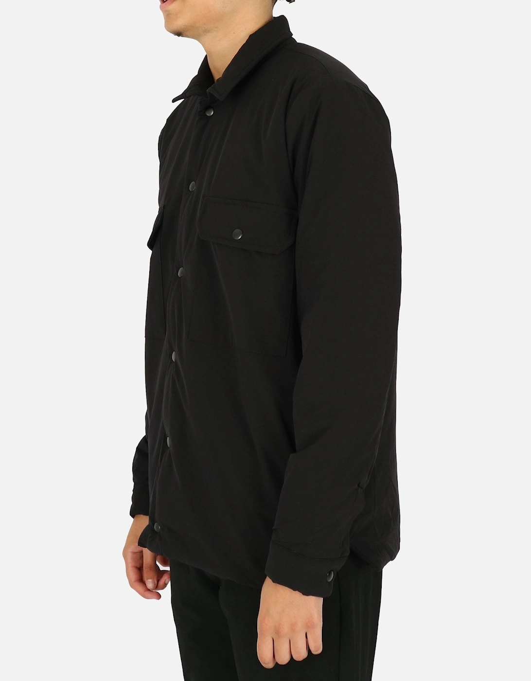 Padded Black Overshirt Jacket