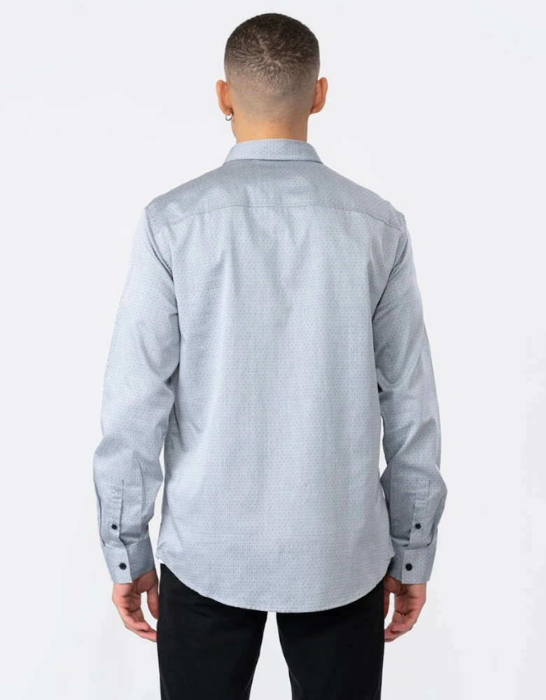 Mens Long Sleeve Microdot Shirt
