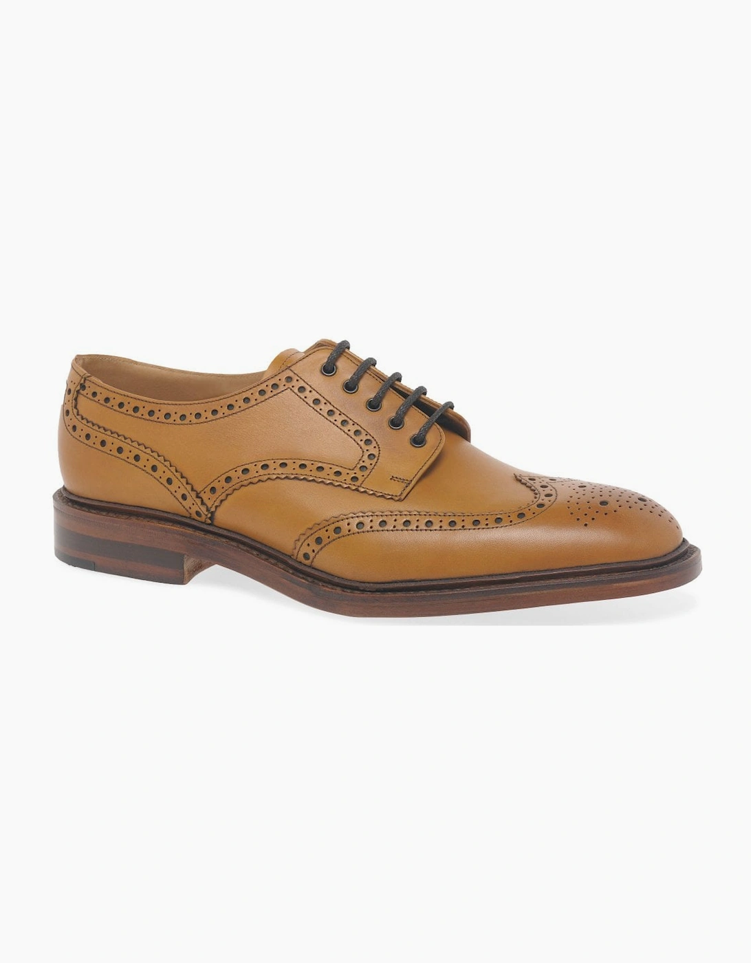 Loake Men's Chester Leather Brogue Shoes - Brown - Size: 9.5