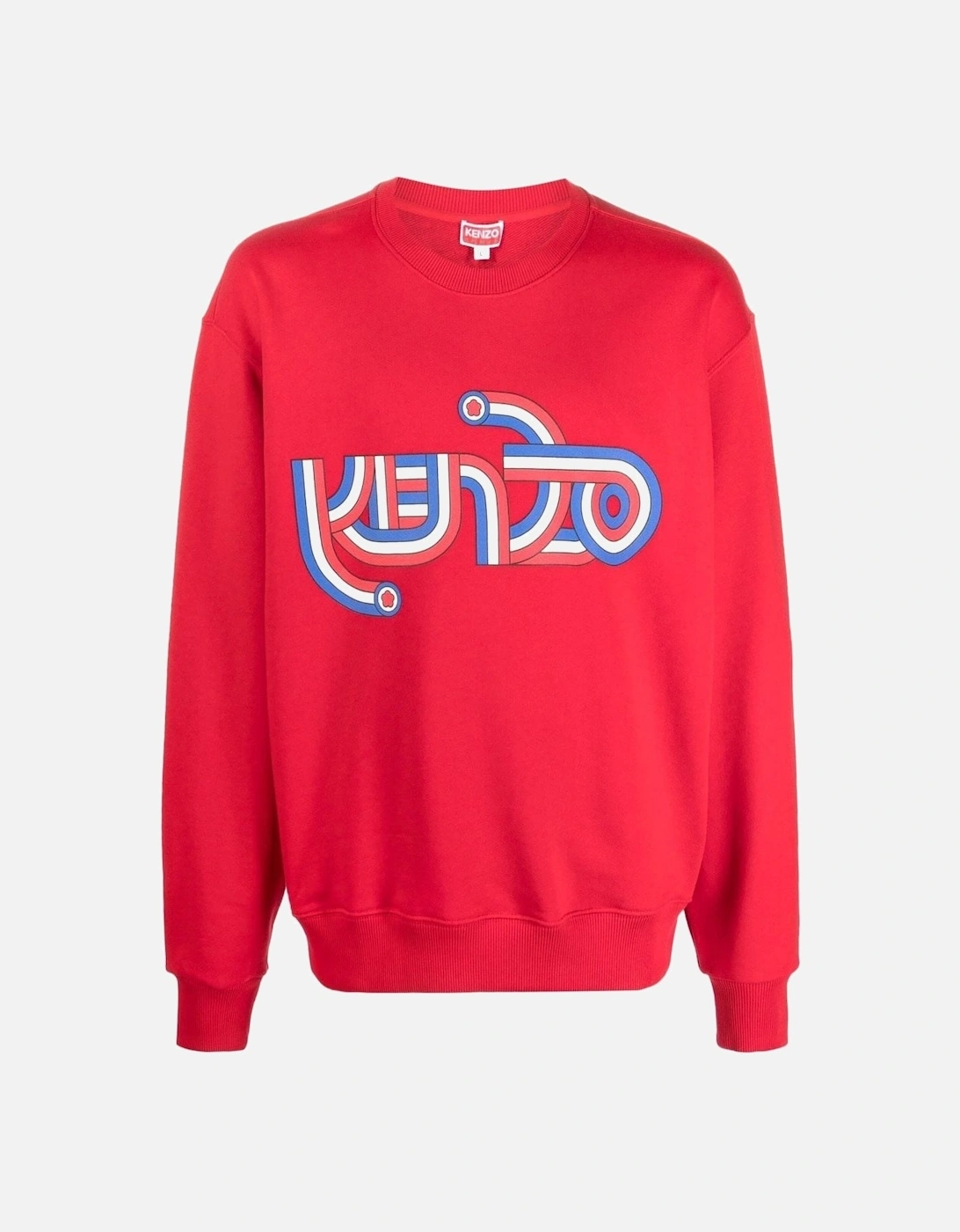 Swirl Logo-Print Sweatshirt Red, 6 of 5