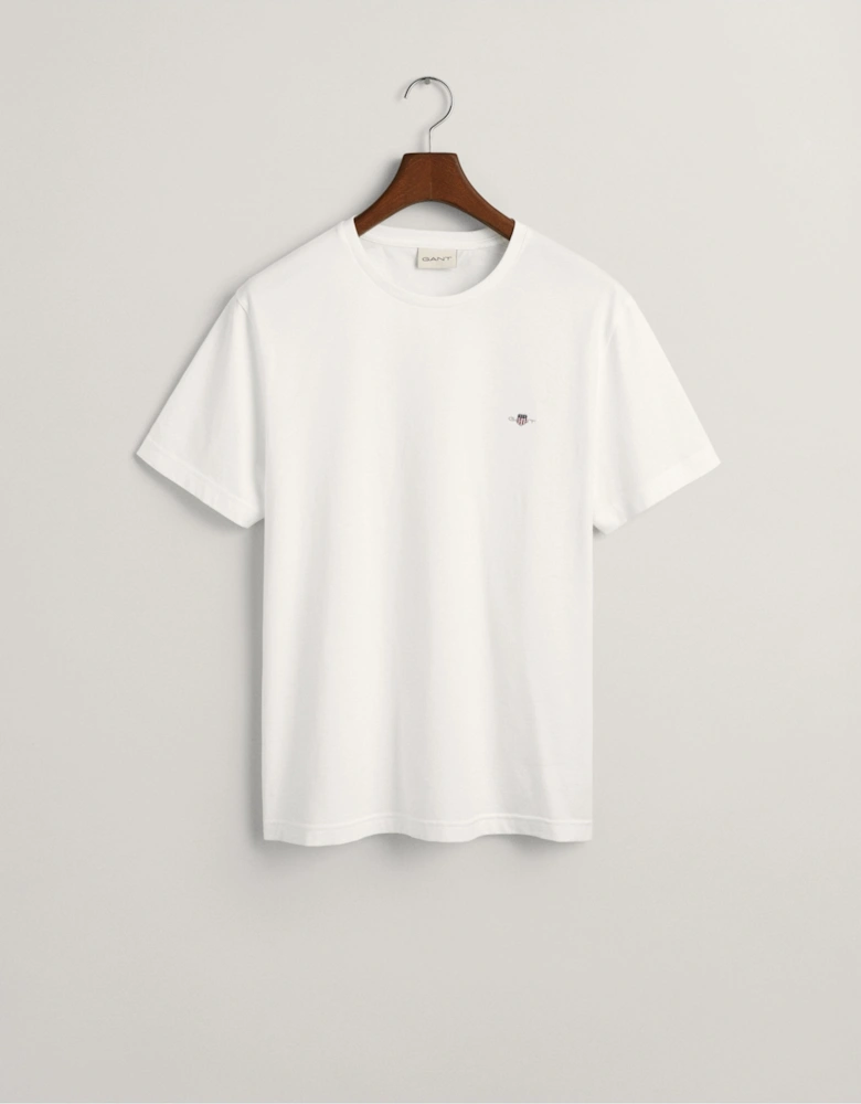 Regular Fit Shield White T-Shirt