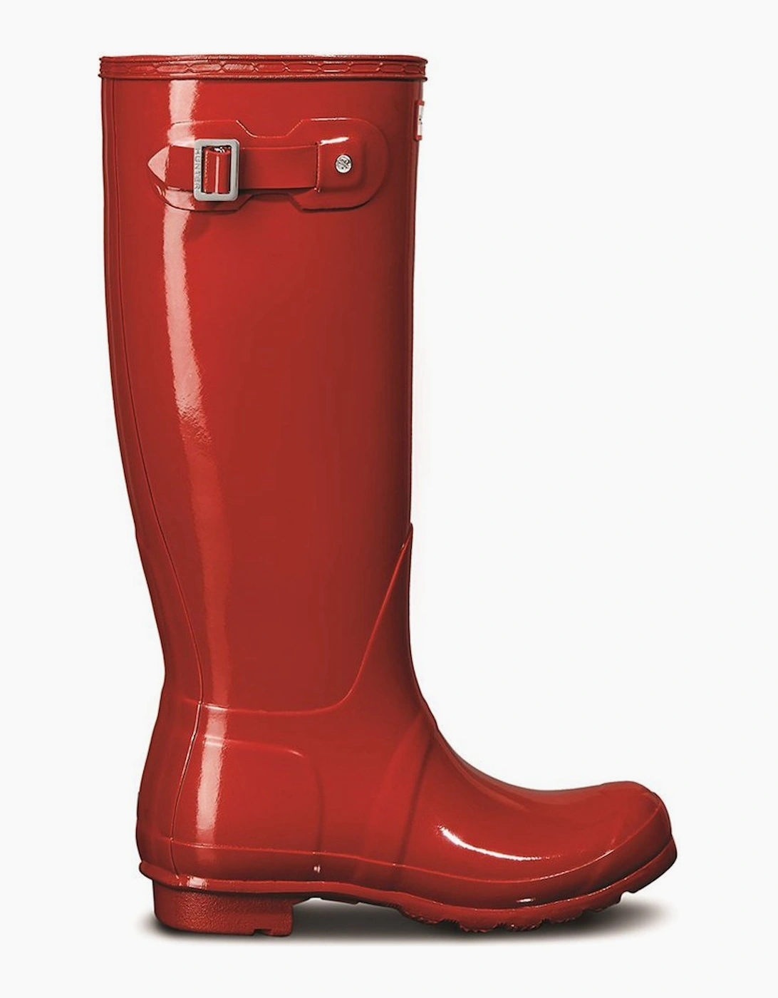 Hunter Women's Original Tall Gloss Womens Wellingtons - Red - Size: 4