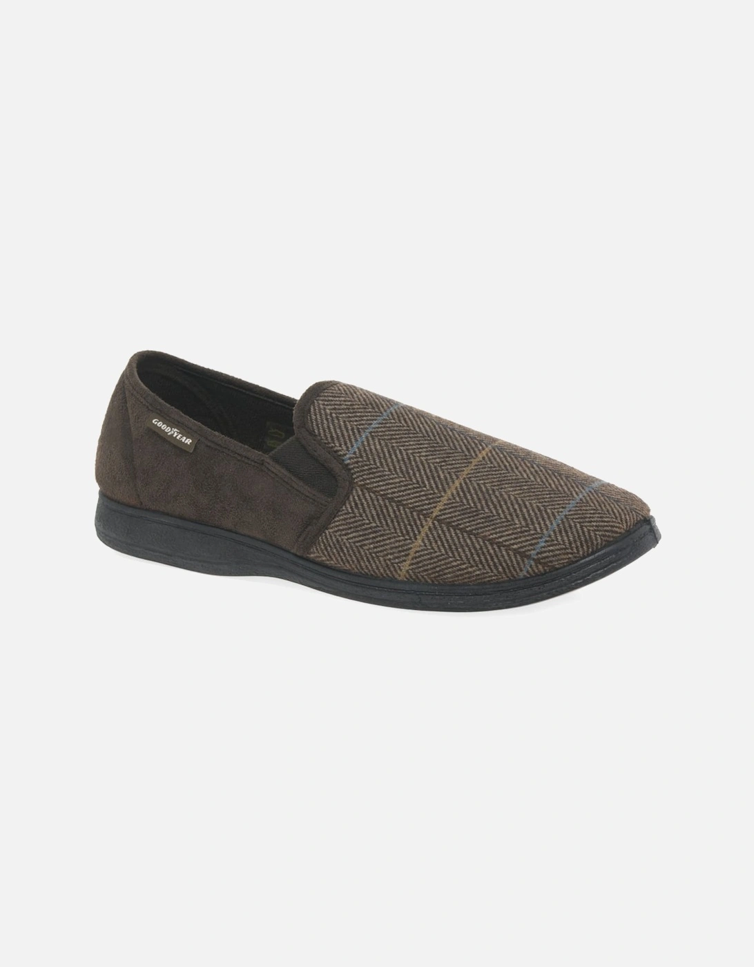 Harrison Mens Full Tweed Slippers, 5 of 4