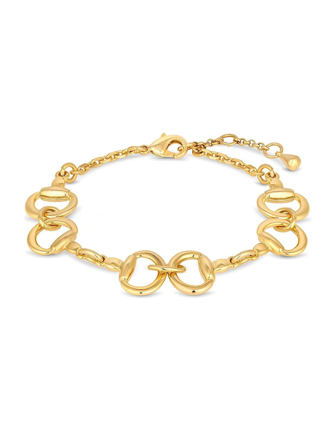 Gold Plated Snaffle Bracelet, 2 of 1