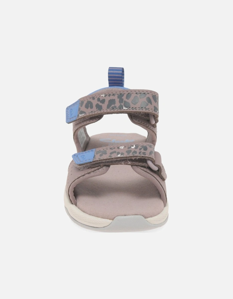 Clowder Print K Girls Sandals