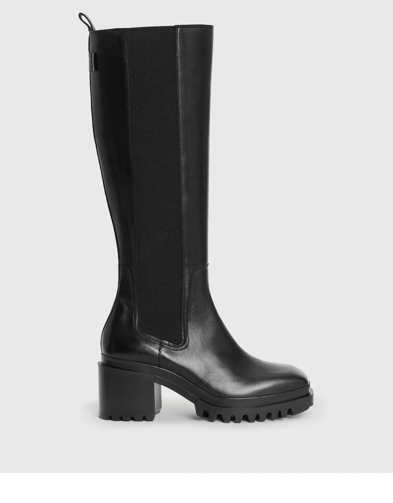 Natalia Knee High Boots - Black
