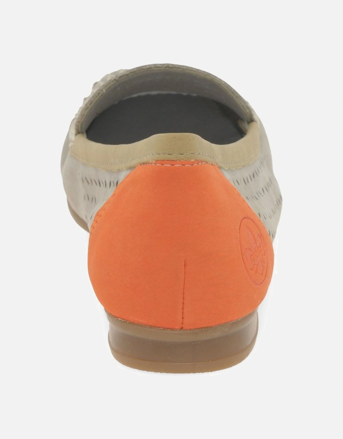 Peggy Womens Punched Detail Moccasins