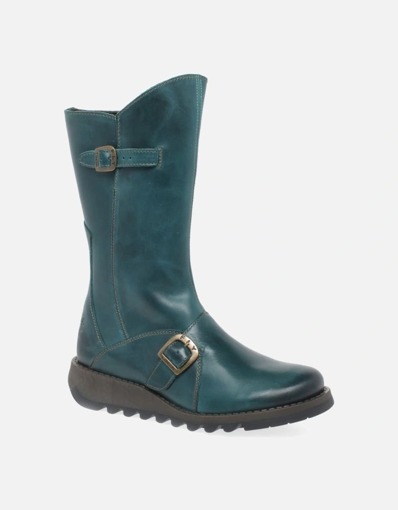 Mes 2 Womens Leather Calf Boots