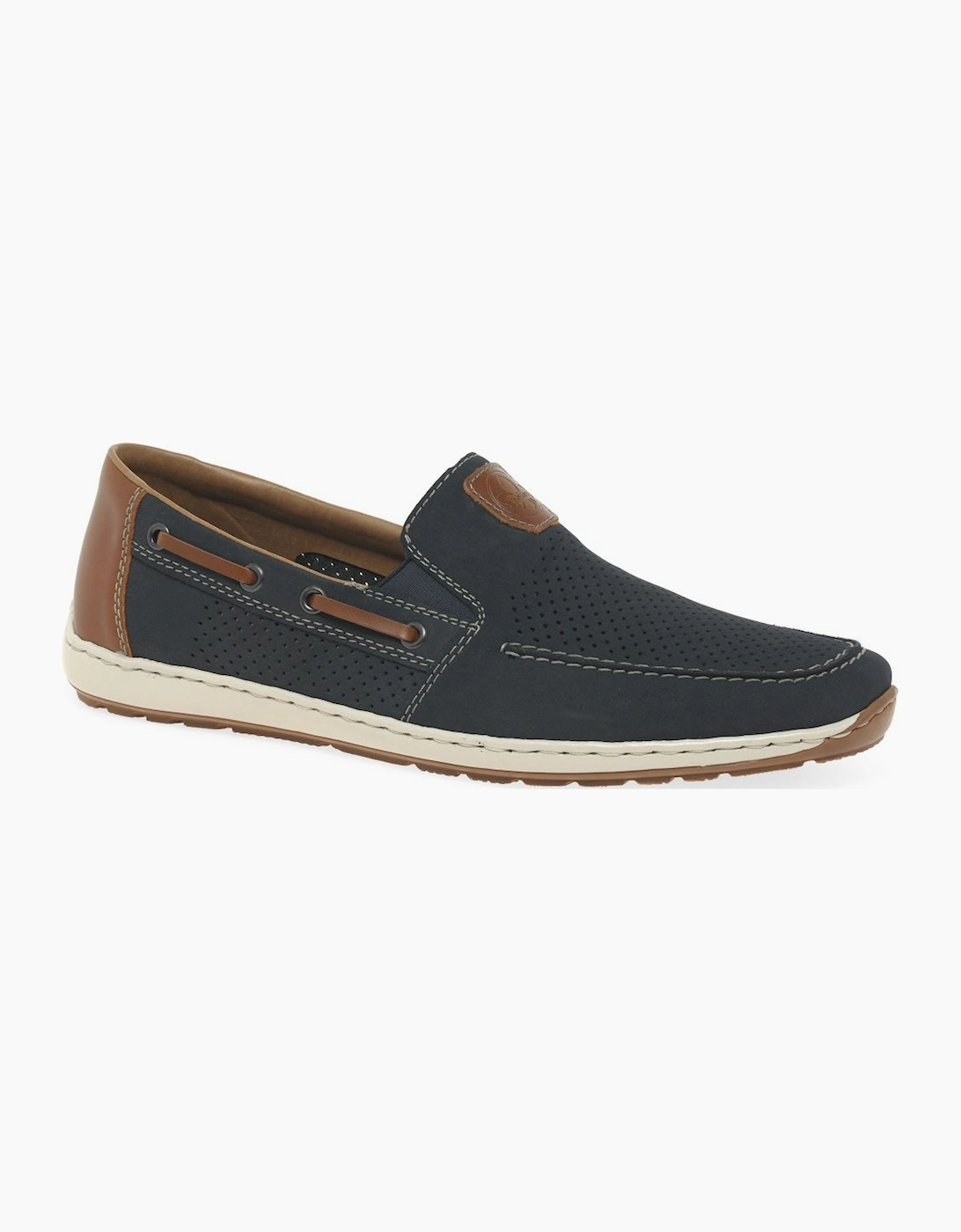 Rieker Men's Black Mariner Slip On Boat Shoes  10 Size 10