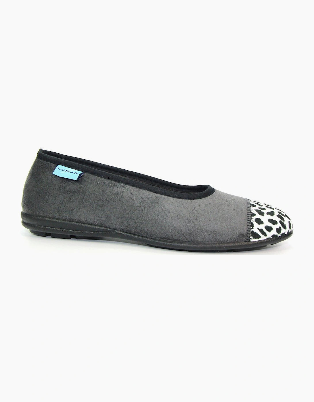 Lunar Women's Jessie Womens Slippers - Grey - Size: 7