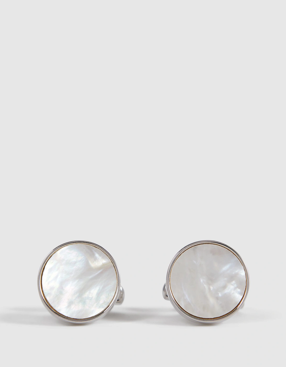 Round Mother of Pearl Cufflinks, 2 of 1