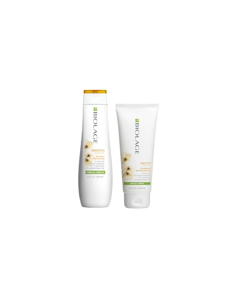 SmoothProof Shampoo (250ml) and Conditioner (200ml) Duo Set for Frizzy Hair