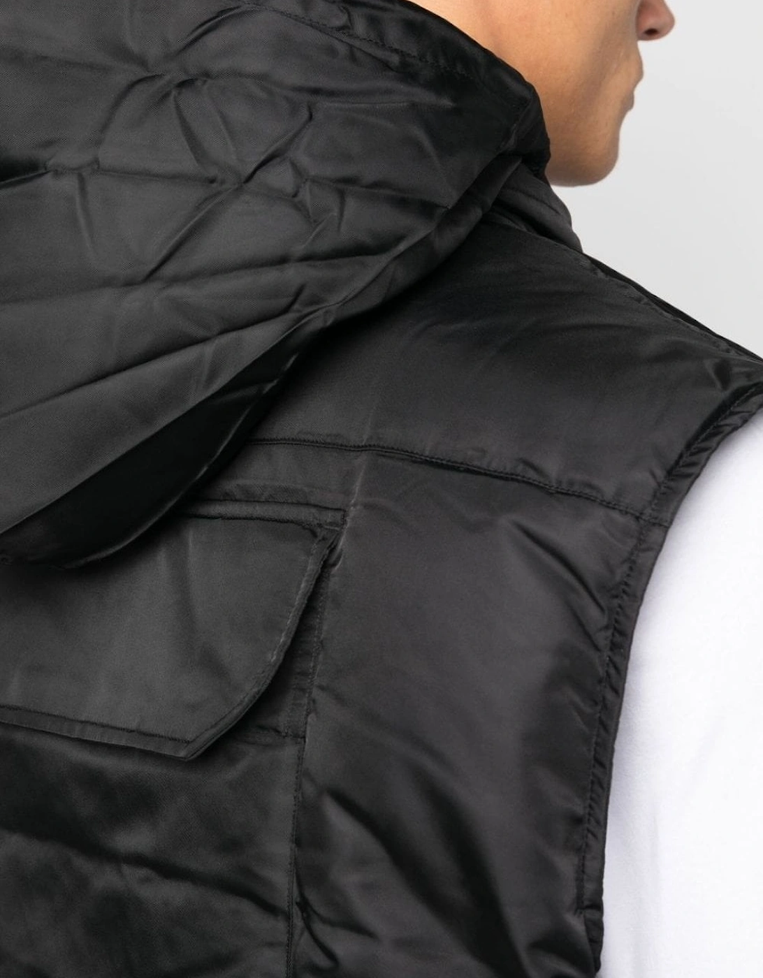 Patch Pocket Gilet Black