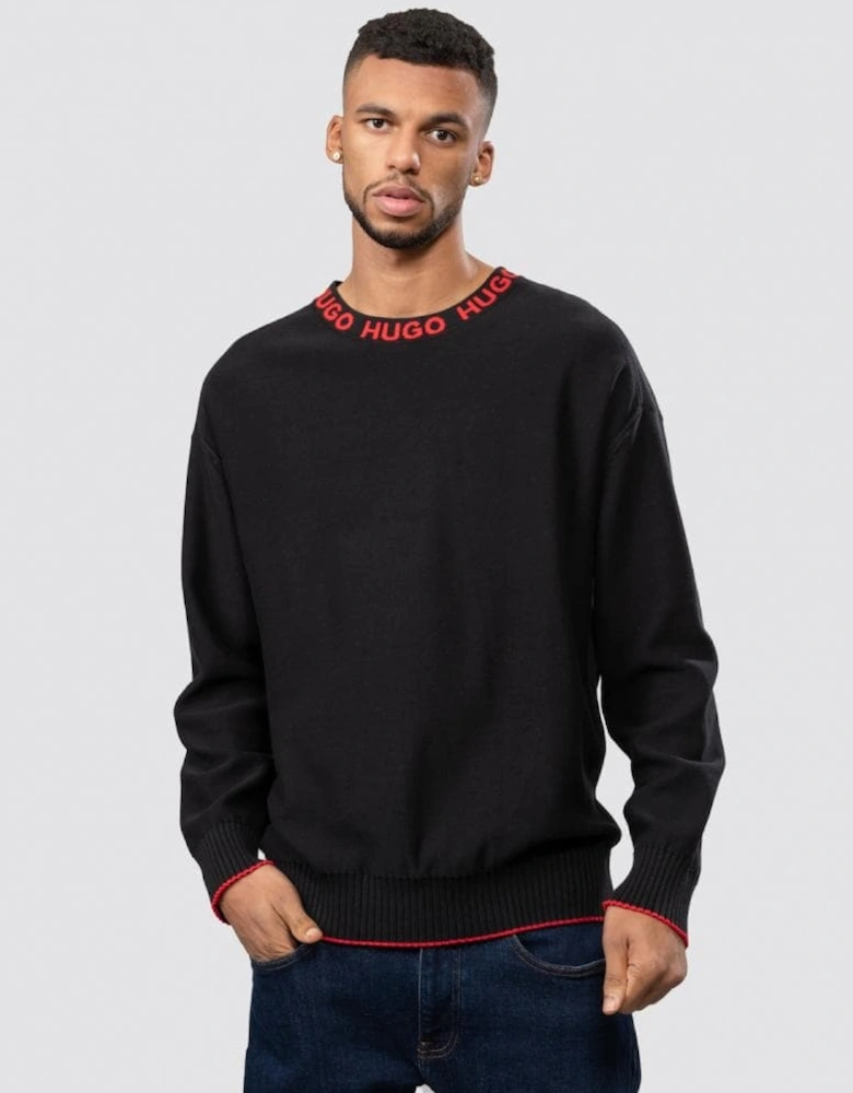 Smarlo Logo Collar Mens Sweater
