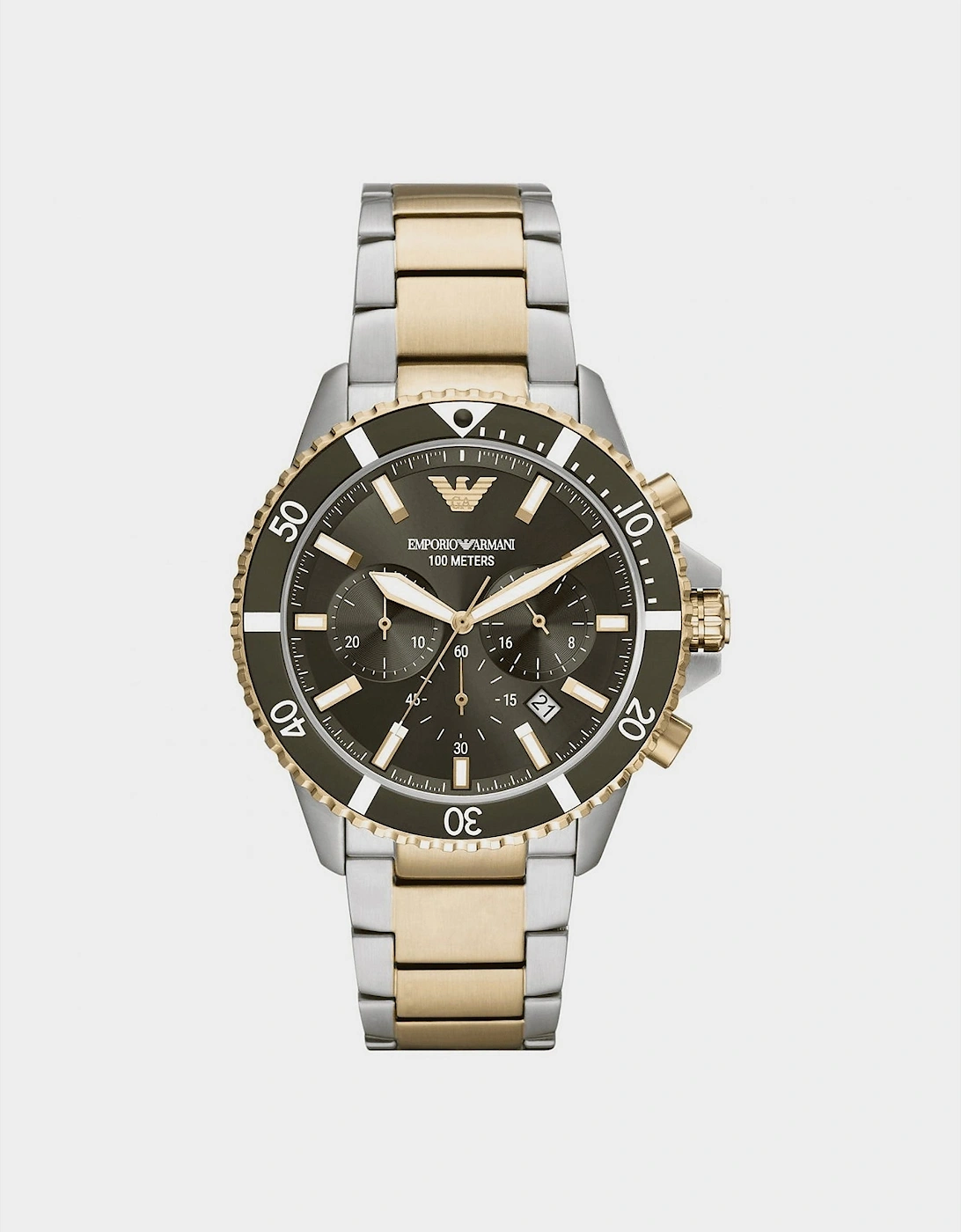 Mens Two Tone Chronograph Watch, 7 of 6