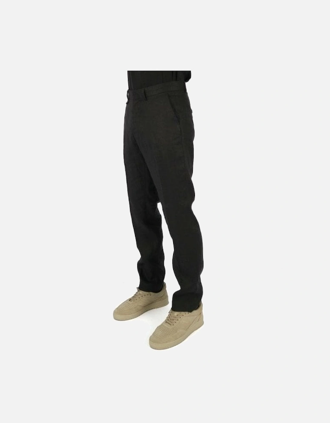 Fintry Black Linen Trouser, 5 of 4