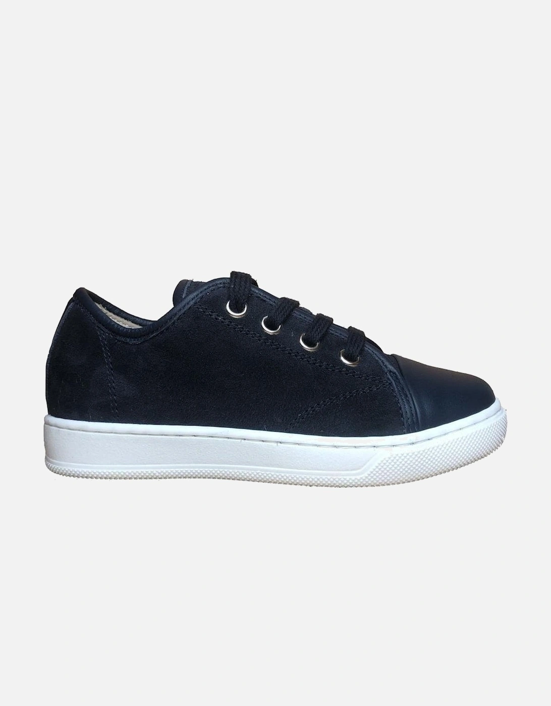 Boys Navy Suede Trainers, 2 of 1