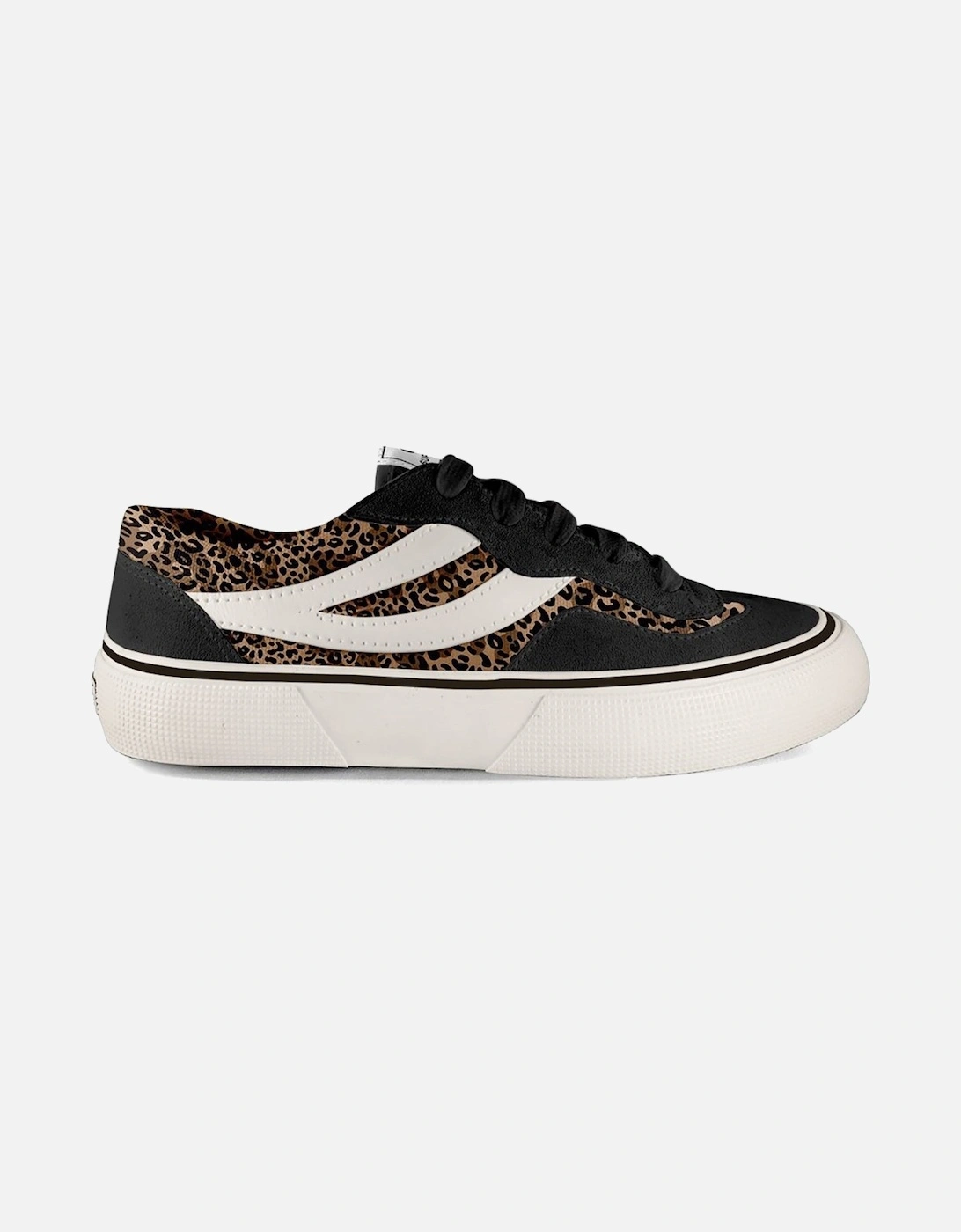 Revolley Leopard Womens Trainers, 3 of 2