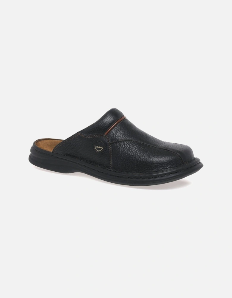 Klaus Classic Leather Mens Mules