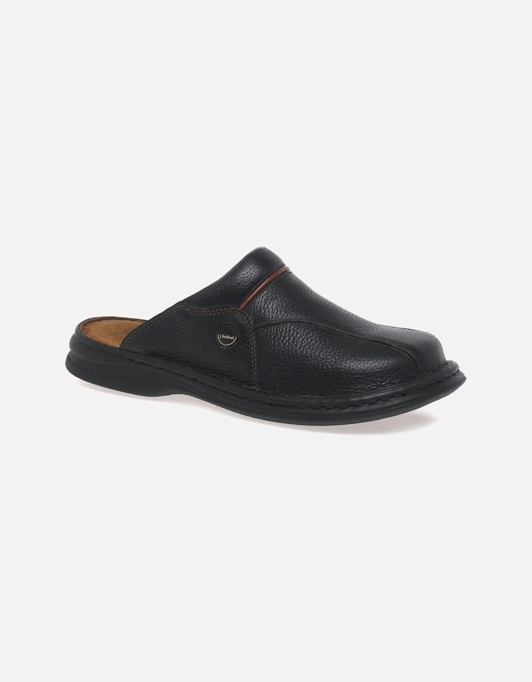 Klaus Classic Leather Mens Mules, 5 of 4