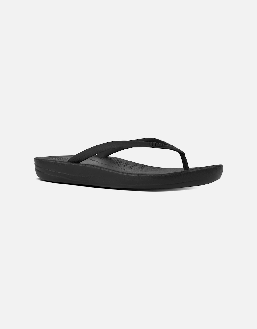 Fitflop Women's Iqushion Womens Toe Post Sandals - Black - Size: 5