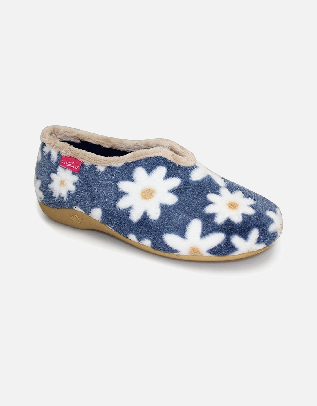 Lunar Women's Daisy Womens Slippers - Blue - Size: 4/4