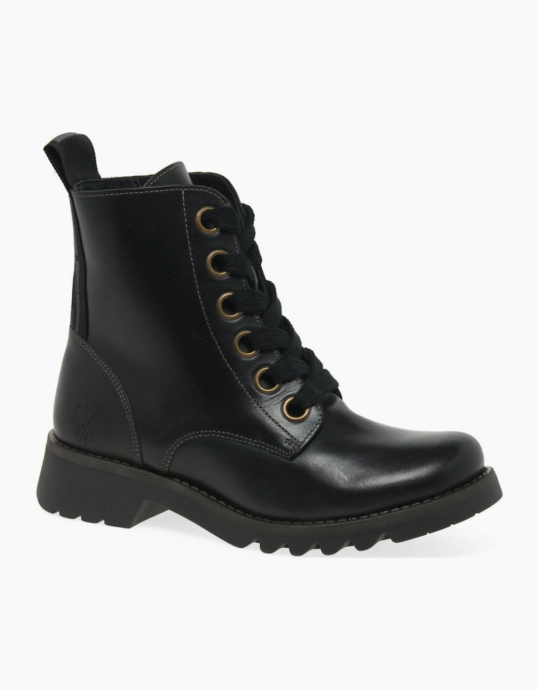 Fly London Women's Ragi Womens Military Style Boots - Black - Size: 2