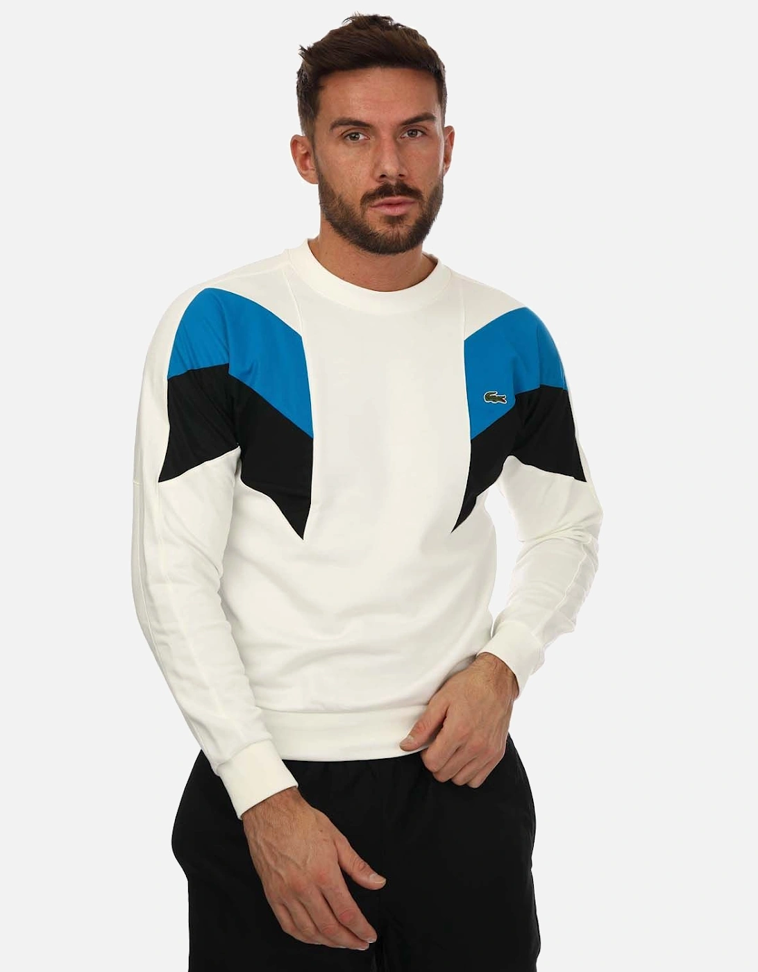 Mens Colourblock Design Sweatshirt - Mens Cotton Fleece Sweatshirt, 7 of 6