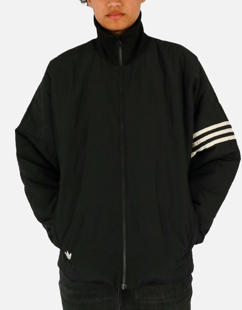 Neuclassic Zip Quilted Black Jacket