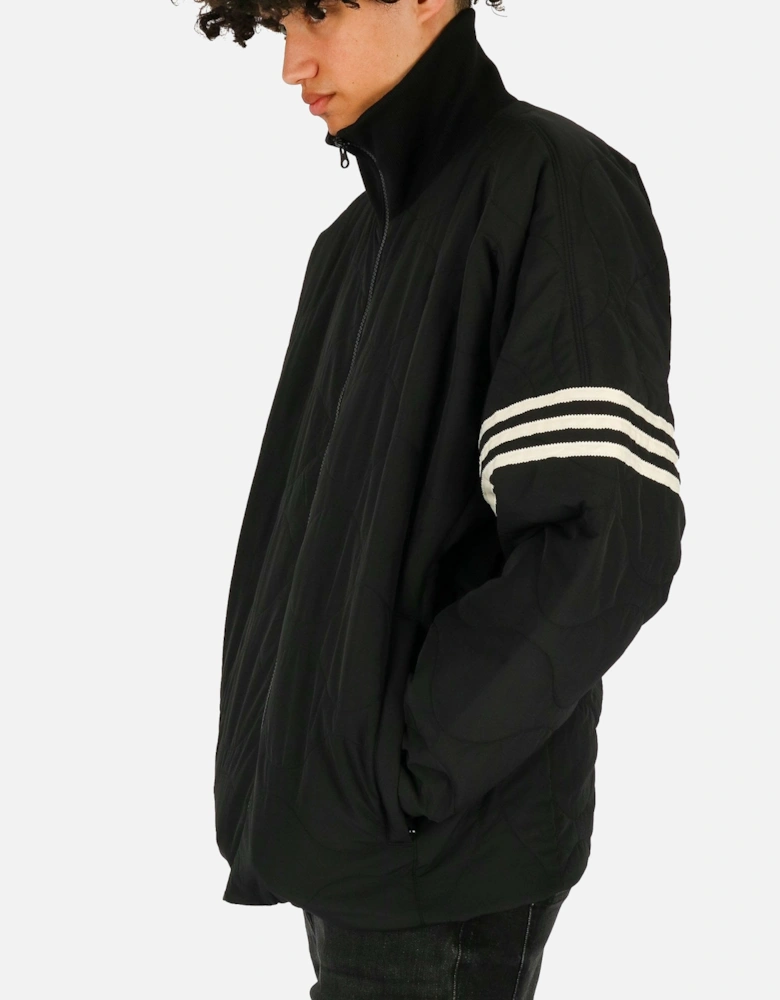 Neuclassic Zip Quilted Black Jacket