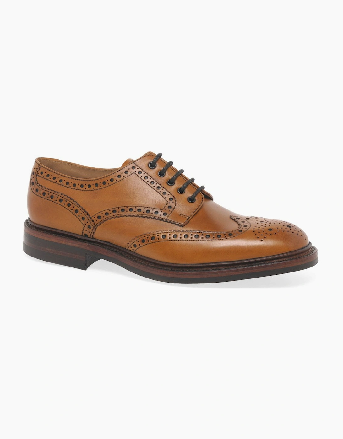 Loake Men's Chester Dainite Mens Tan Leather Brogues - Brown - Size: 9.5