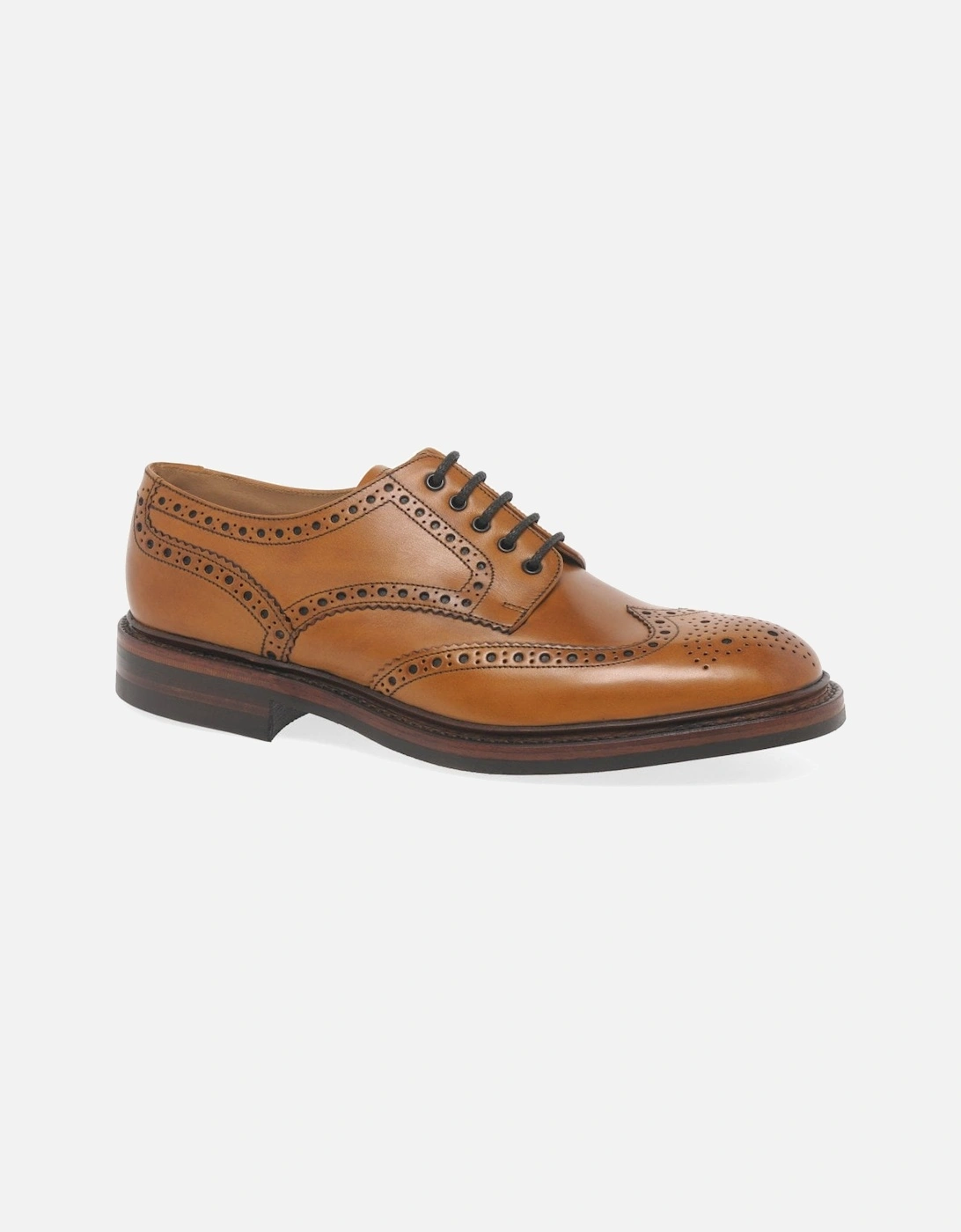 Chester Dainite Mens Tan Leather Brogues, 12 of 11