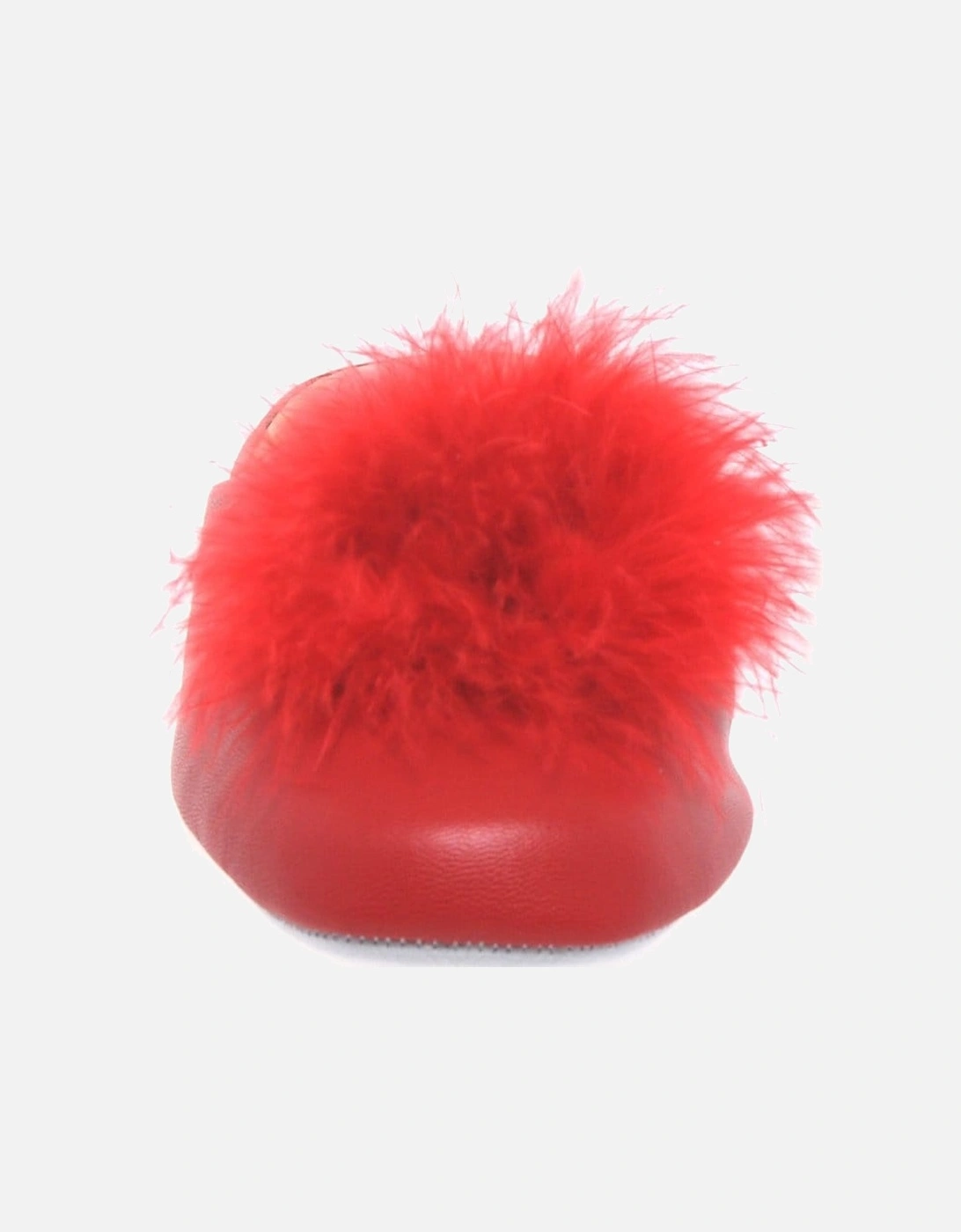 Pom Pom II Womens Leather Slippers