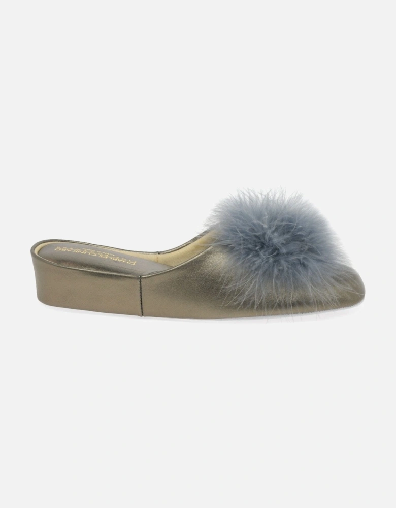 Pom-Pom II Leather Slipper