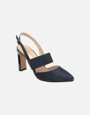 Navy / Diamante Text