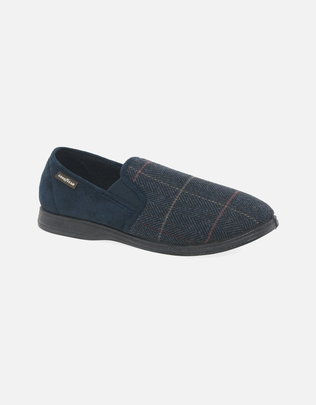 Harrison Mens Full Tweed Slippers, 5 of 4