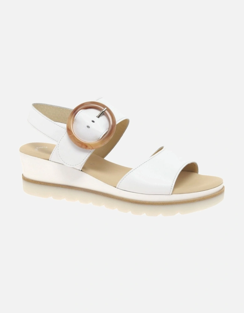 Yeo Womens Wedge Mid Heel Sandals