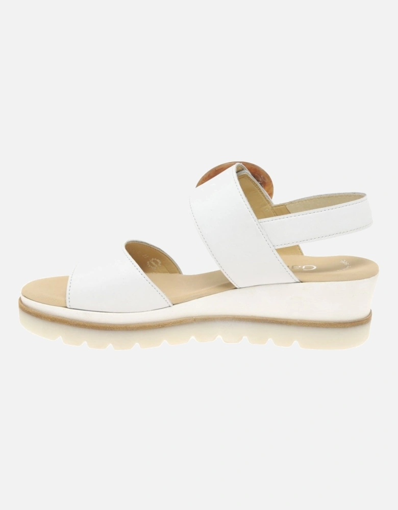 Yeo Womens Wedge Mid Heel Sandals