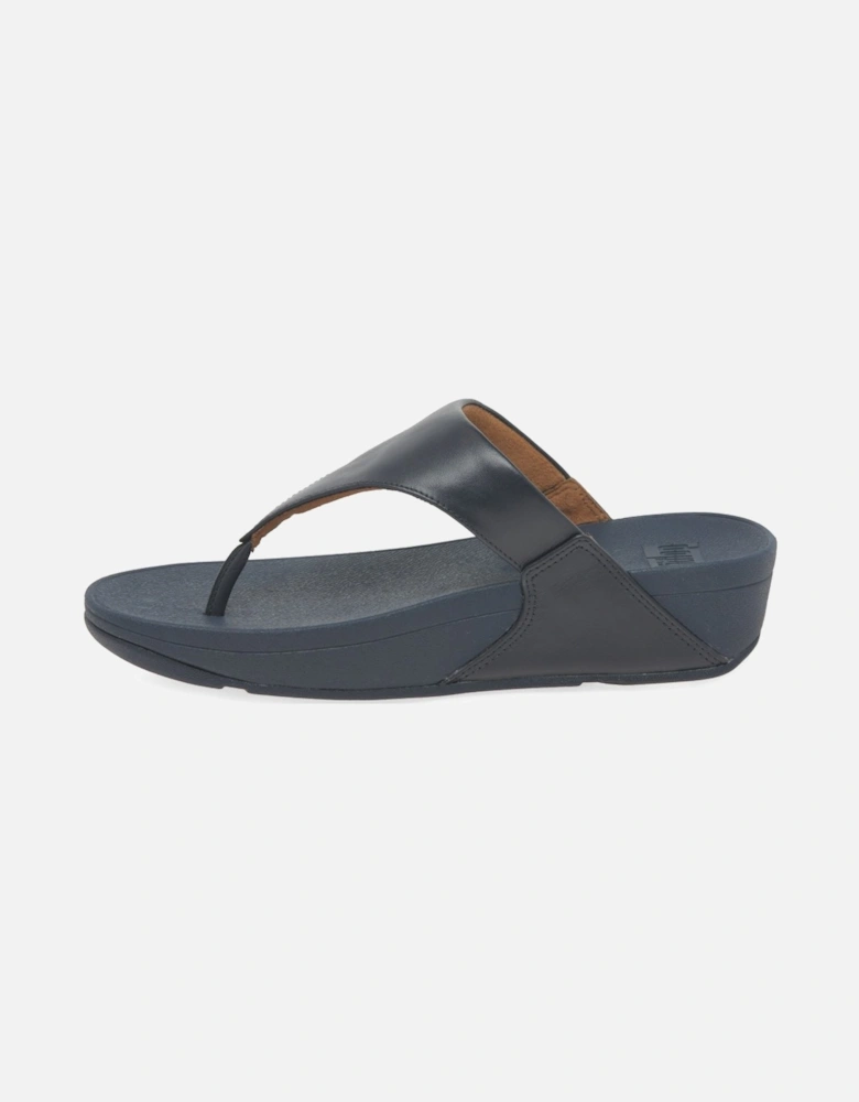 Lulu Leather Womens Toe Post Sandals