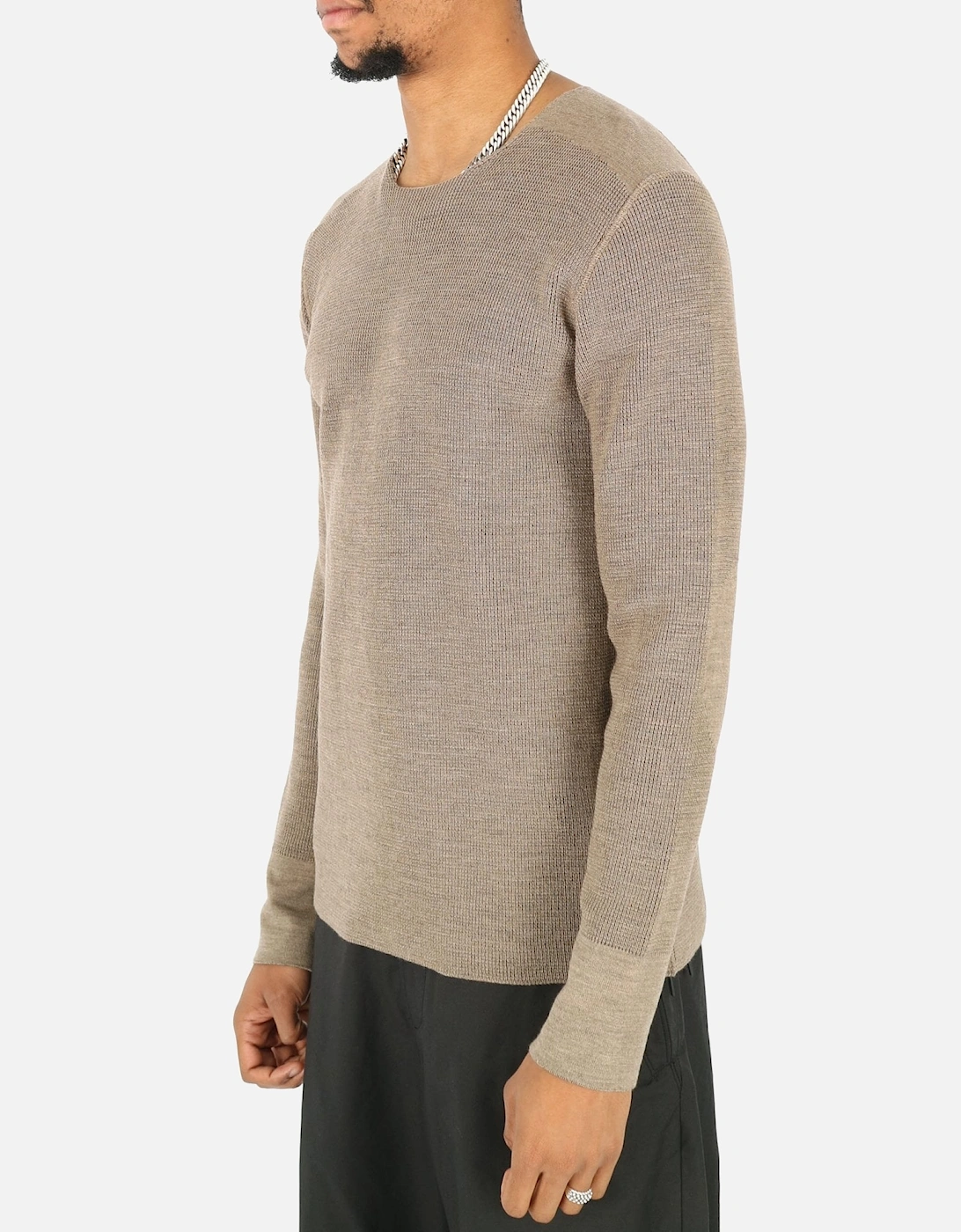 Textured Beige Knit