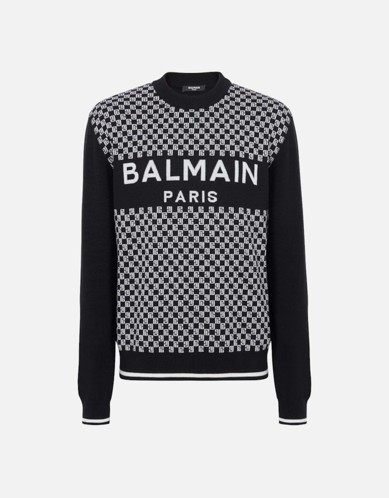 Mini Monogram Sweater Black