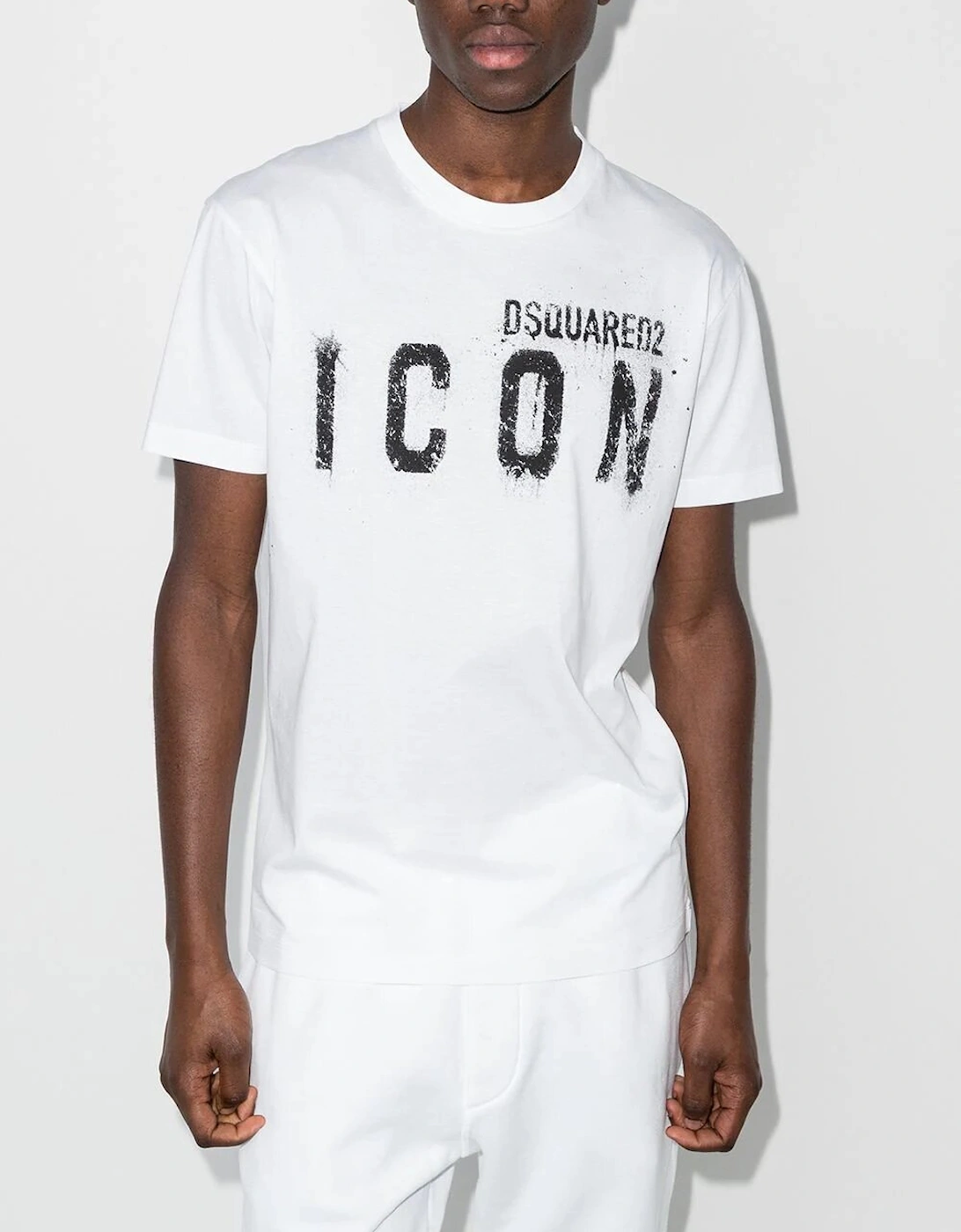 Spray Icon print T-shirt in White