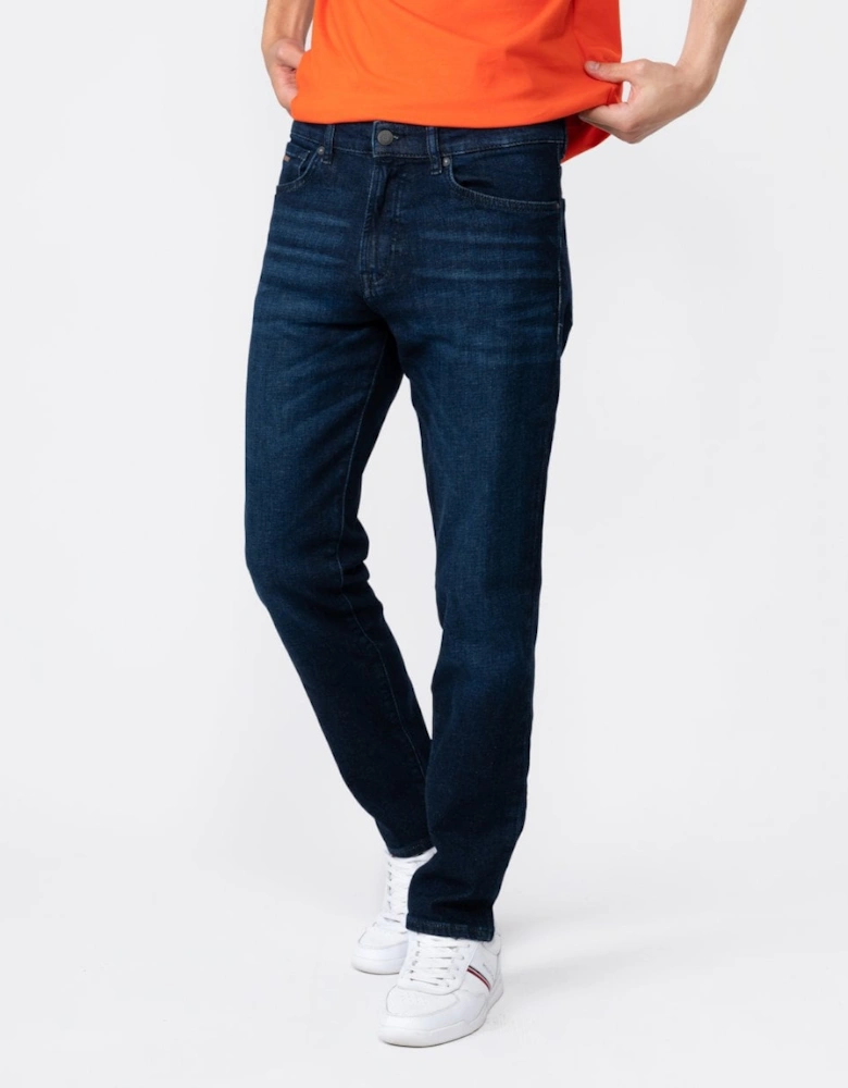 Orange Re.Maine Regular Fit Jeans in Dark Blue Comfort-Stretch Denim NOS