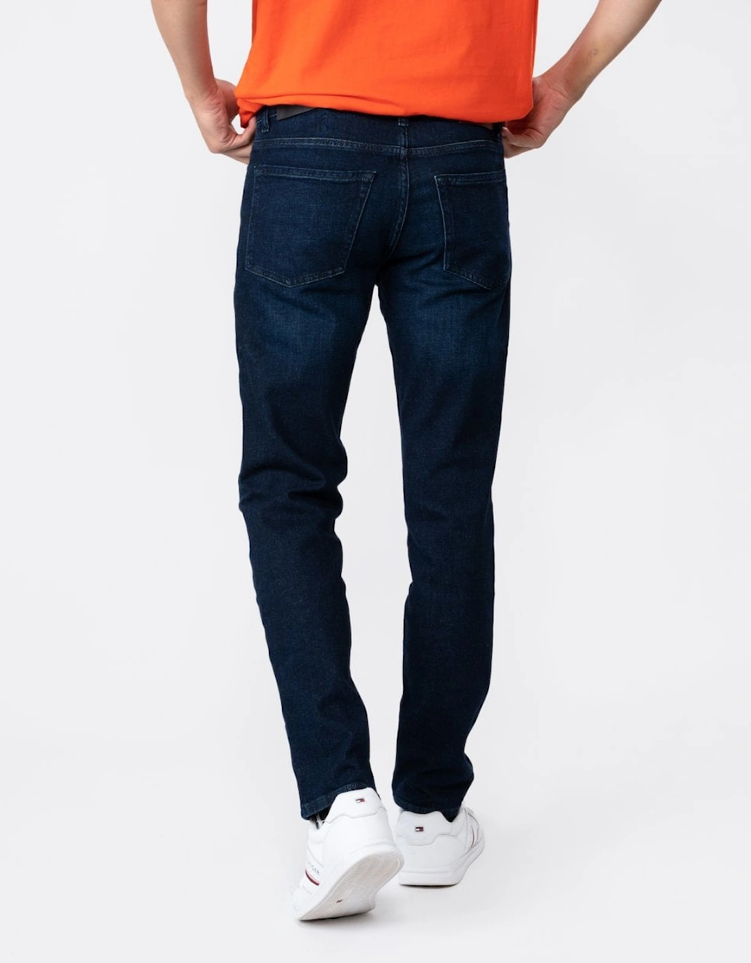 BOSS Orange Re.Maine Regular Fit Jeans in Dark Blue Comfort-Stretch Denim NOS