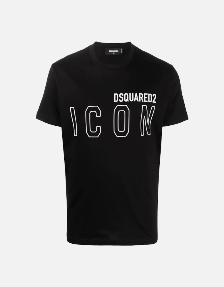 Icon Outline T-shirt in Black