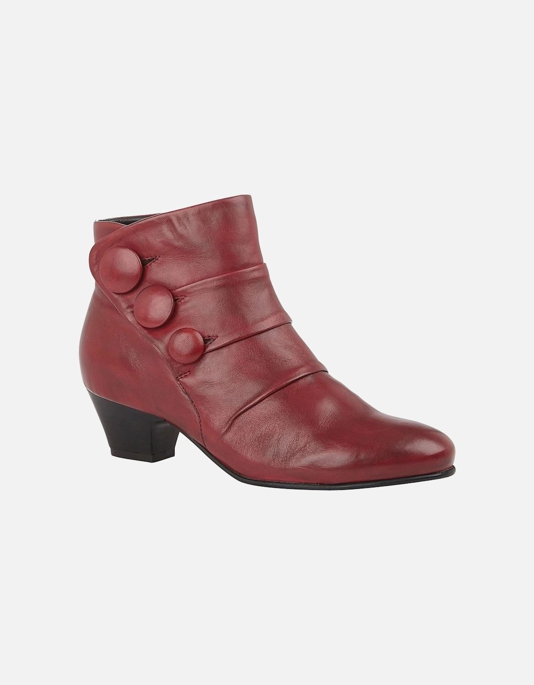 Lotus Women's Red Prancer Ankle Boots - : Size 8