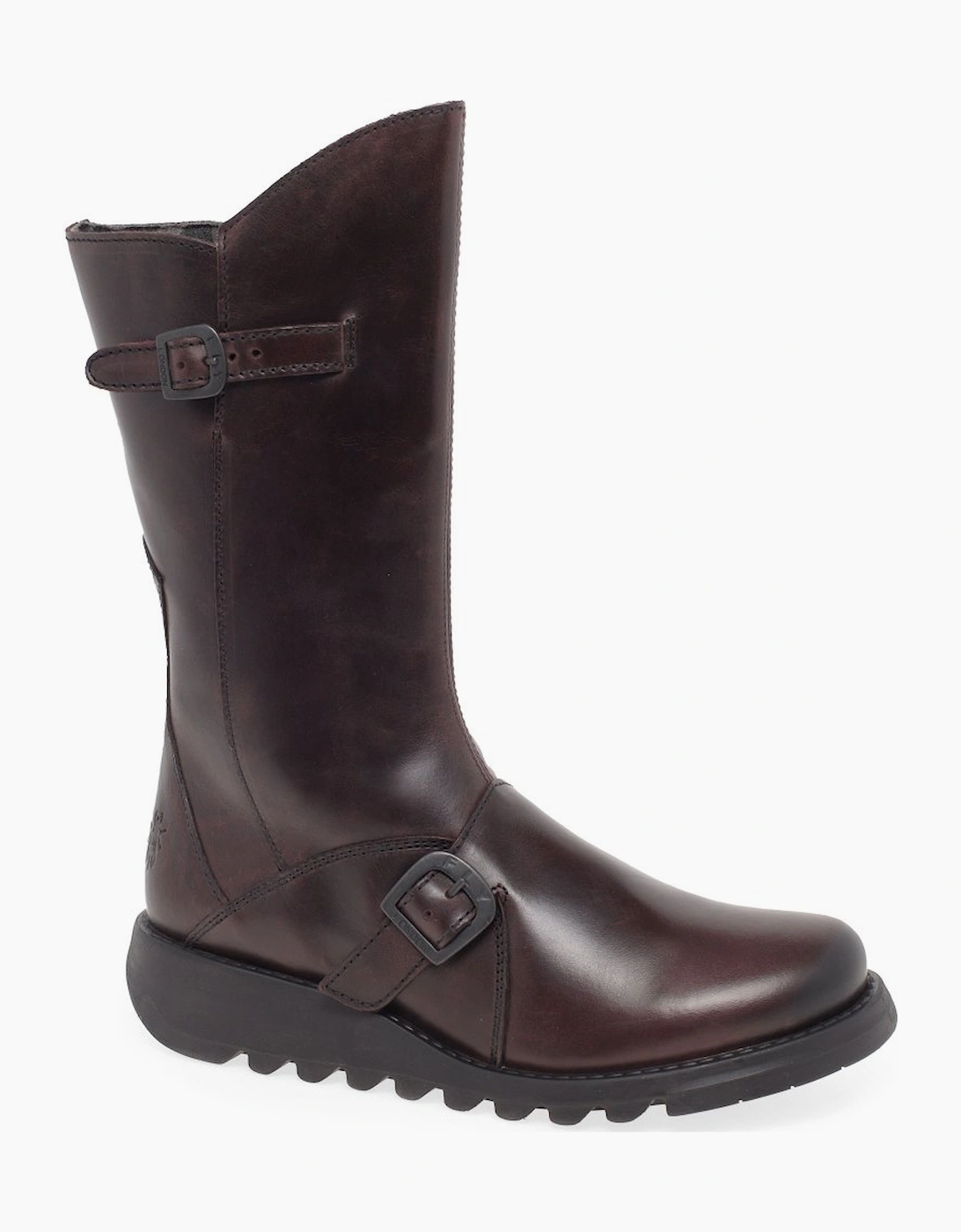 Fly London Women's Brown Mes 2 Leather Calf Boots - Size: 4