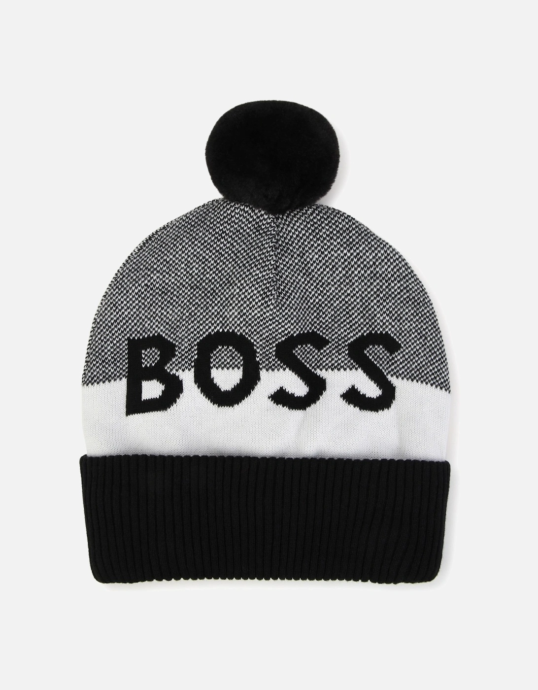 Boys Black Knitted Hat, 4 of 3