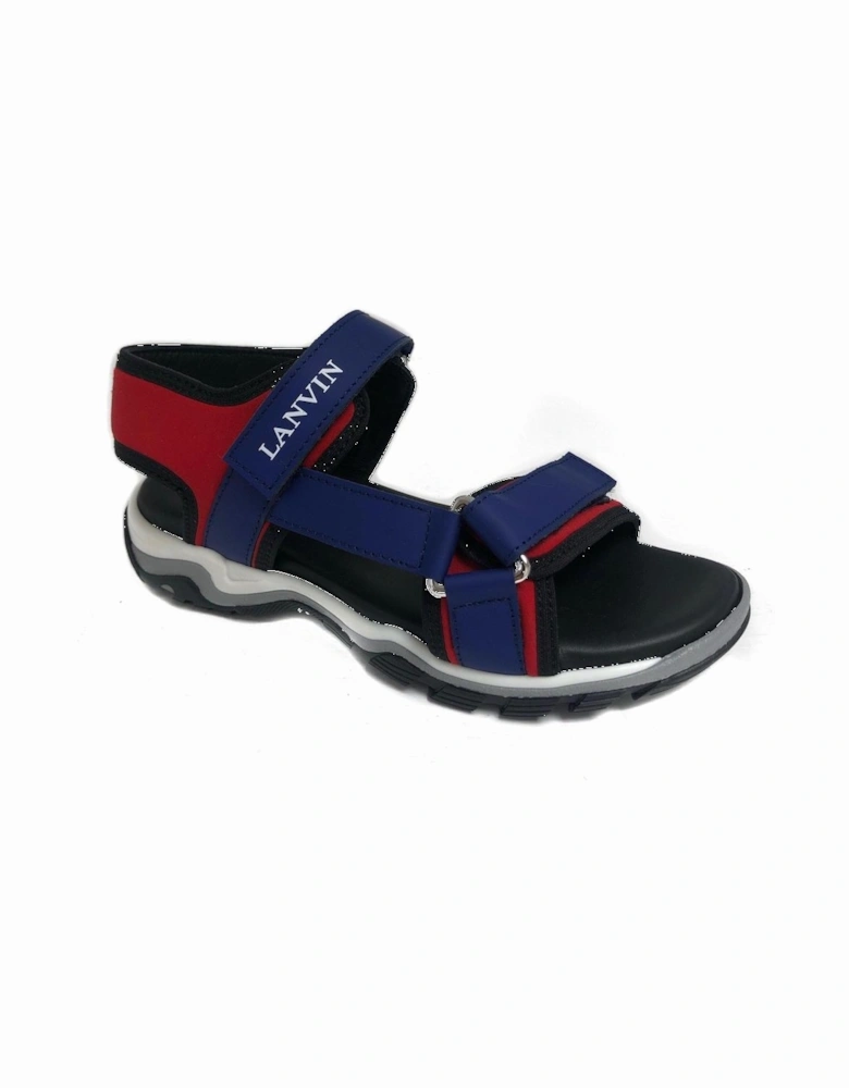 Boys Red & Navy Sandals