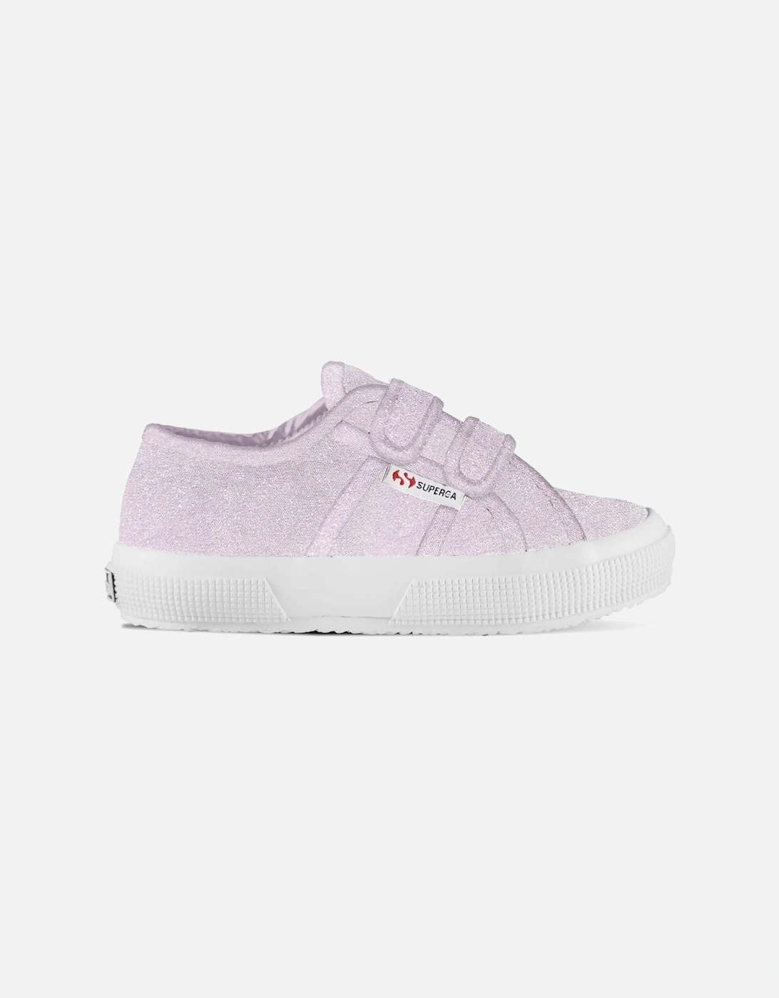 Straps Glitter Canvas Girls Trainers, 3 of 2